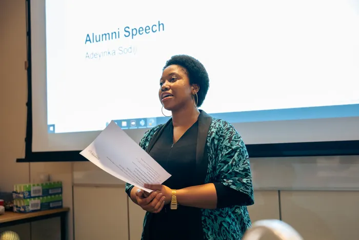 Event photography at an alumni celebration, speakers and guests, photographed by Imisi Bamiro, Coventry photographer