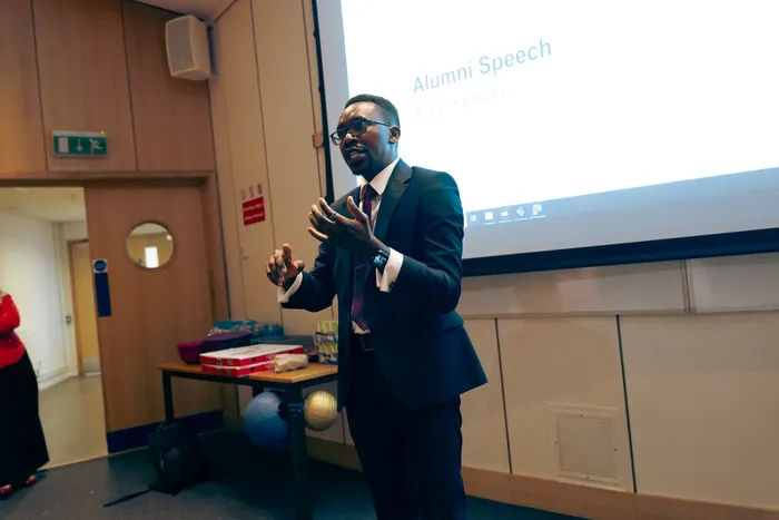 Event photography at an alumni celebration, speakers and guests, photographed by Imisi Bamiro, Coventry photographer